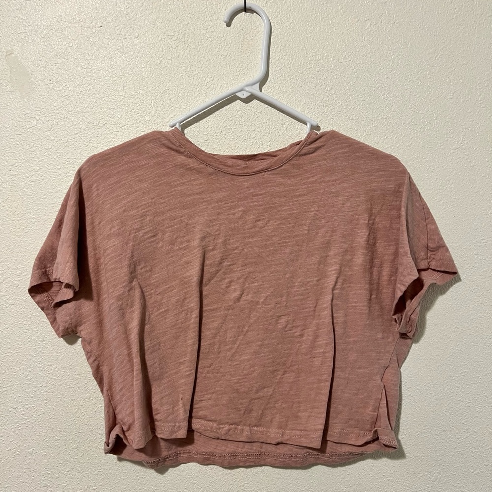 Blush crop top